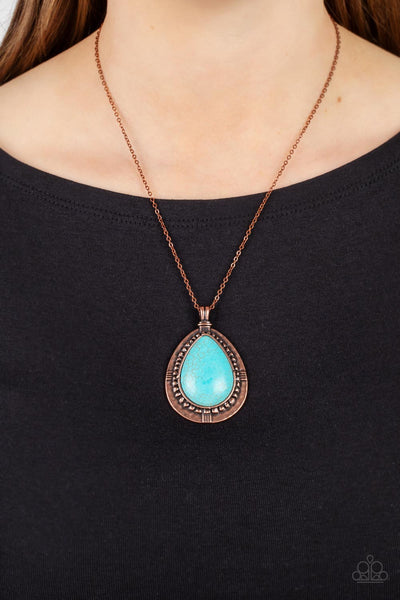 Western Wilderness - Copper Paparazzi Necklace (#5101)