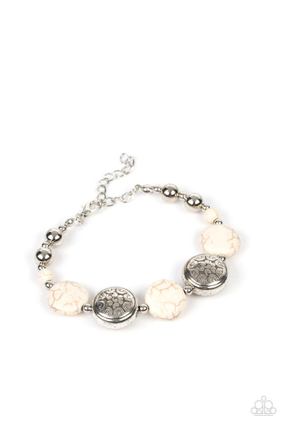 Oasis Orchard - White Paparazzi Bracelet (5111)