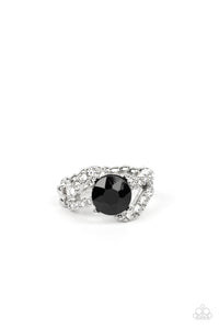 Block buster Boom - Black Paparazzi Ring (R074)