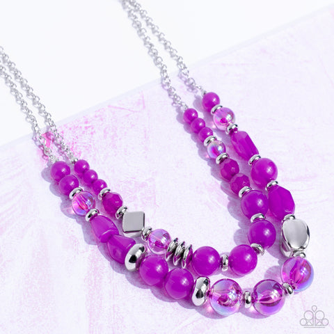 Mere Magic - Purple Paparazzi Necklace (5119)