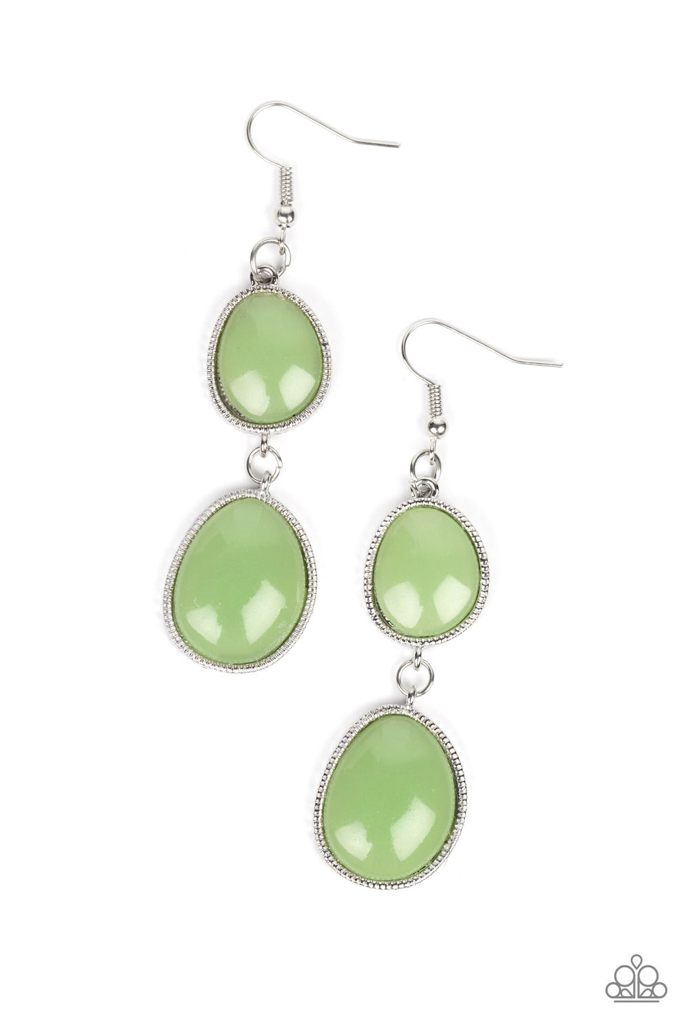 Mediterranean Myth - Green Paparazzi Earring