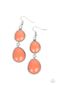 Mediterranean Myth - Orange Paparazzi Earring