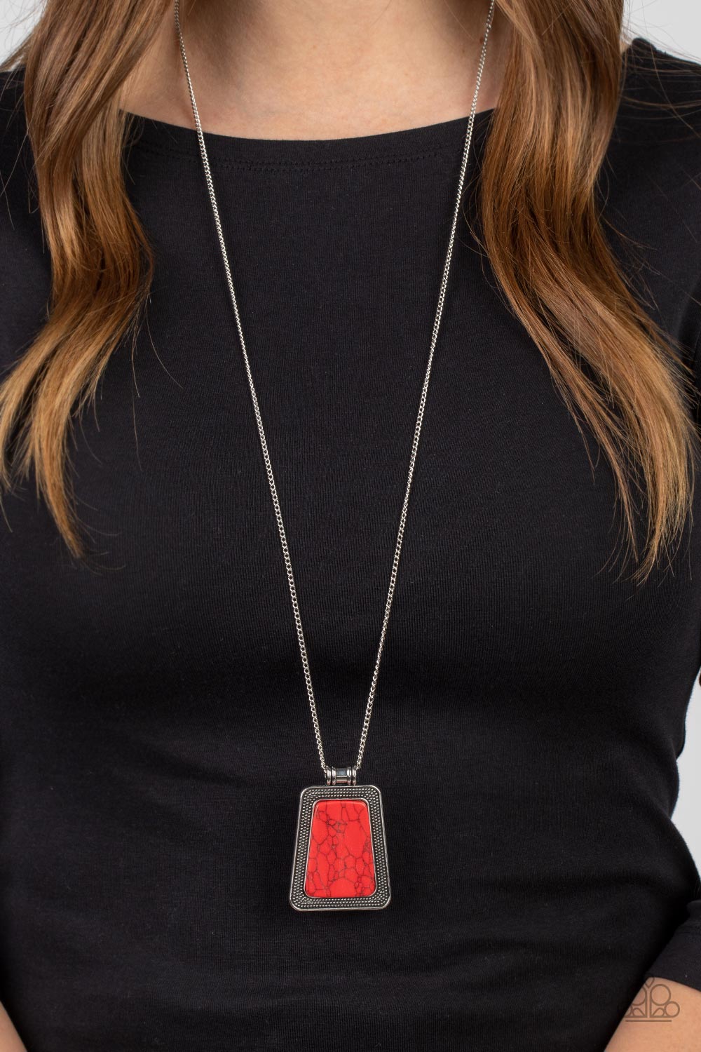 Private Plateau - Red Paparazzi Necklace (PZ-5593)