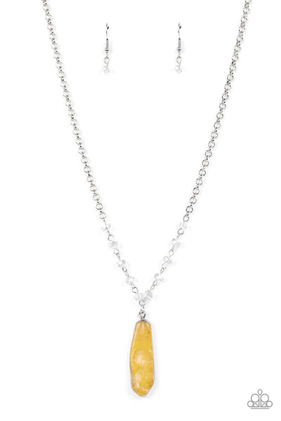 Magical Remedy - Yellow Paparazzi Necklace (#1904)