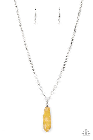 Magical Remedy - Yellow Paparazzi Necklace (#1904)