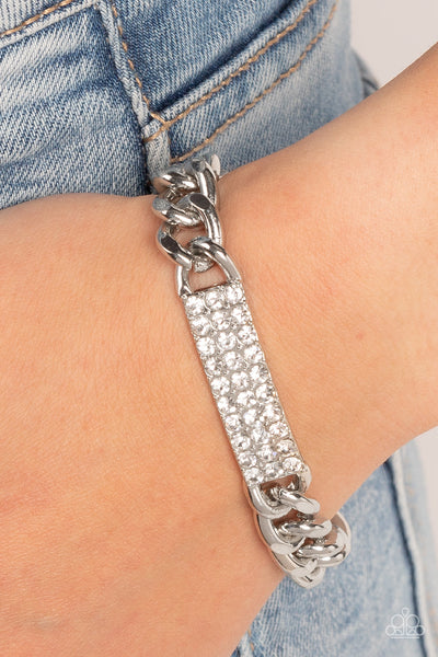 Icy Impact - White Paparazzi Bracelet