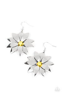 Pinwheel Prairies - Yellow Paparazzi Earring