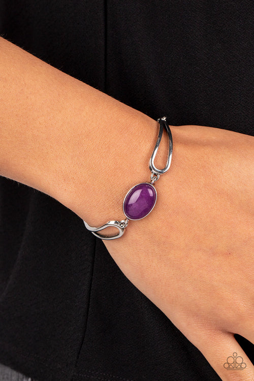 A Quarter Past ZEN - Purple  Paparazzi Bracelet (PZ-1656)