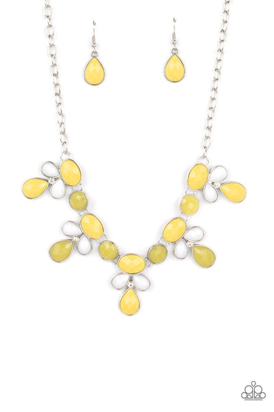 Midsummer Meadow - Yellow Paparazzi Necklace (4502)