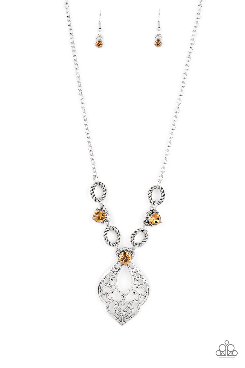 Contemporary Connections - Brown Paparazzi Necklace