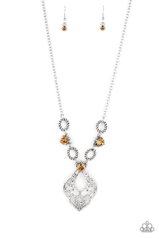 Contemporary Connections - Brown Paparazzi Necklace