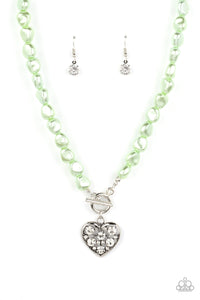 Color Me Smitten - Green Paparazzi Necklace (#5187)