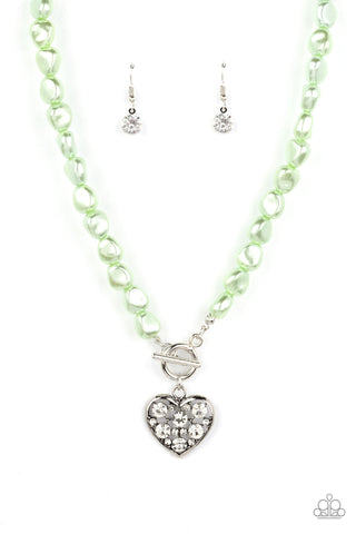 Color Me Smitten - Green Paparazzi Necklace (#5187)