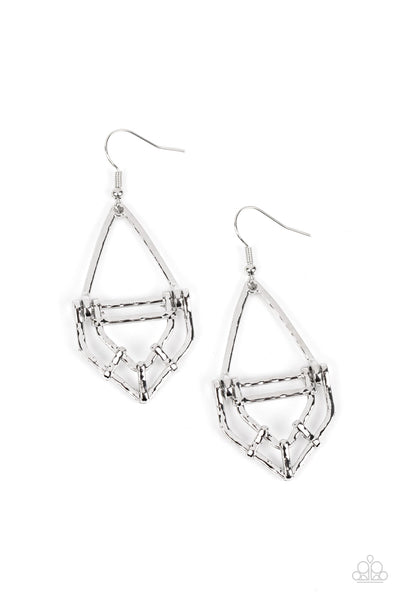 Artisan Apparatus - Silver Paparazzi Earring (#4943)