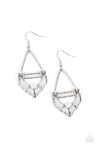 Artisan Apparatus - Silver Paparazzi Earring (#4943)