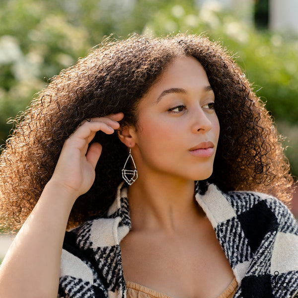 Artisan Apparatus - Silver Paparazzi Earring (#4943)