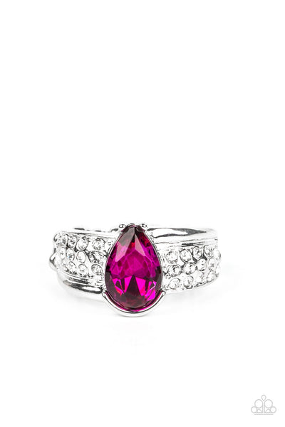 Dive into Oblivion - Pink Paparazzi Ring (R164)