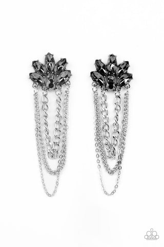 Reach for the SKYSCRAPERS - Silver Paparazzi Earring (#923)