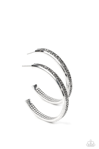 Flash Freeze - Silver Paparazzi Earring (PZ-5684)