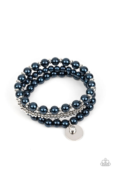 Pearly Professional - Blue Paparazzi Bracelet (#5301)