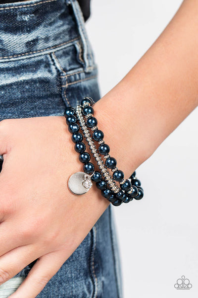 Pearly Professional - Blue Paparazzi Bracelet (#5301)