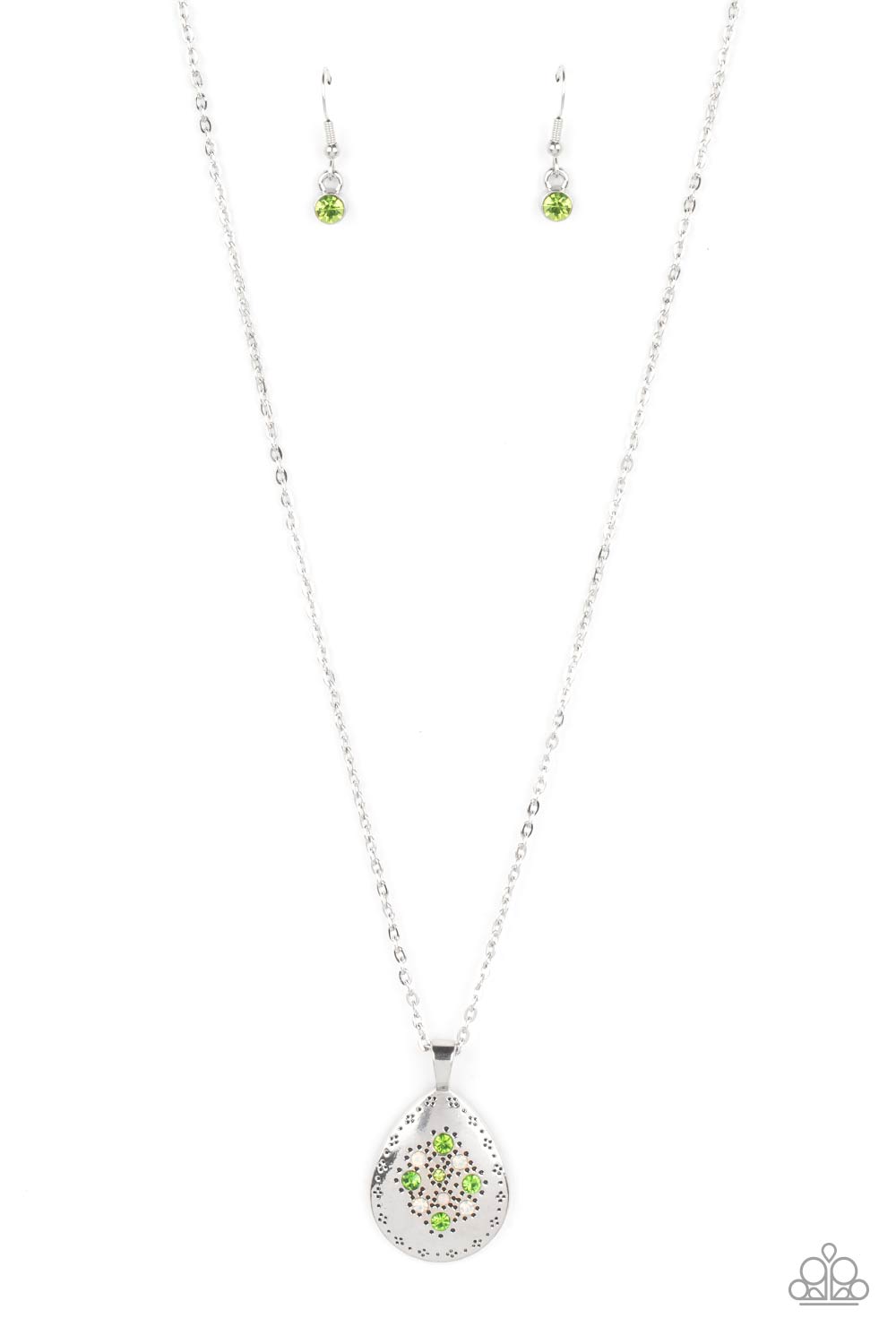 Cozy Cottage - Green Paparazzi Necklace (PZ-5146)