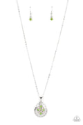 Cozy Cottage - Green Paparazzi Necklace (PZ-5146)