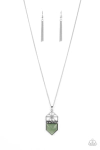 Trailblazing Talisman - Green Paparazzi Necklace