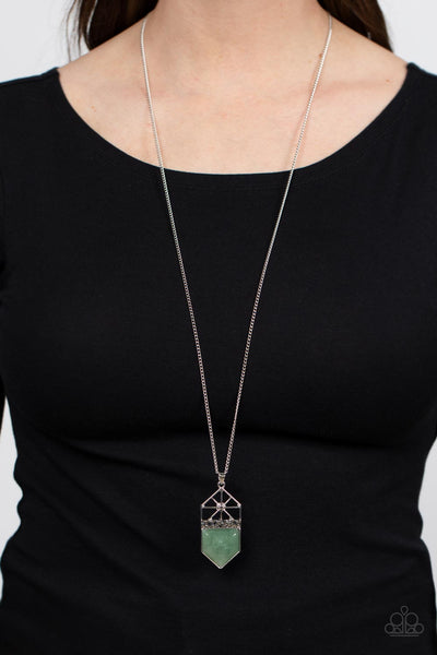 Trailblazing Talisman - Green Paparazzi Necklace