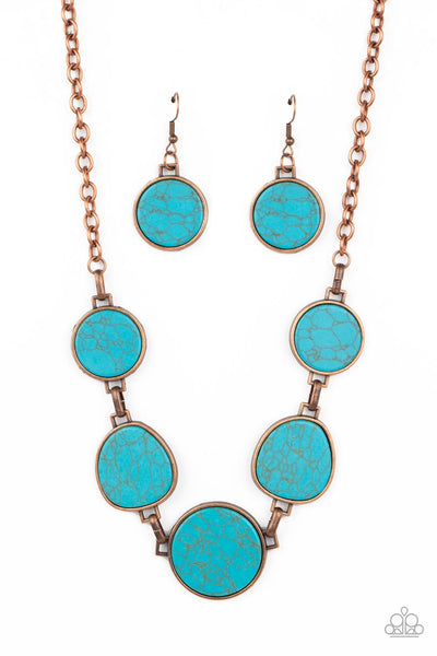 Santa Fe Flats - Copper Paparazzi Necklace (#2513)