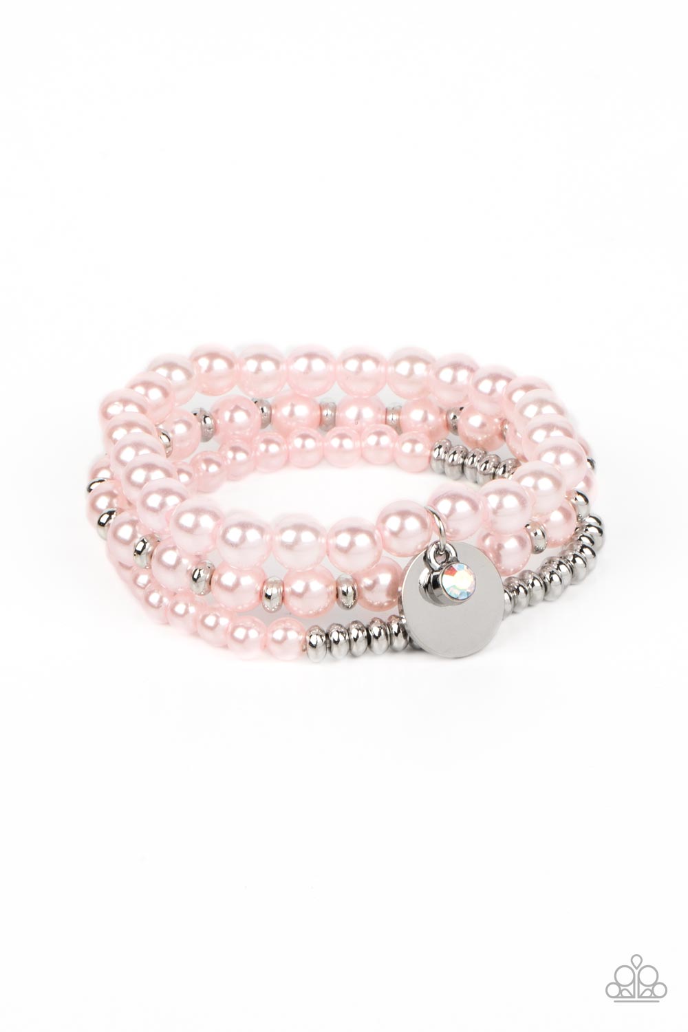 Pearly Professional - Pink Paparazzi Bracelet (#2124)