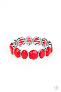 Whimsical Glow - Red Paparazzi Bracelet (#5188)