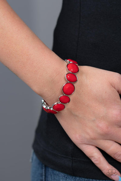 Whimsical Glow - Red Paparazzi Bracelet (#5188)