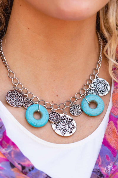 Western Zen - Blue Paparazzi Necklace (#4811)