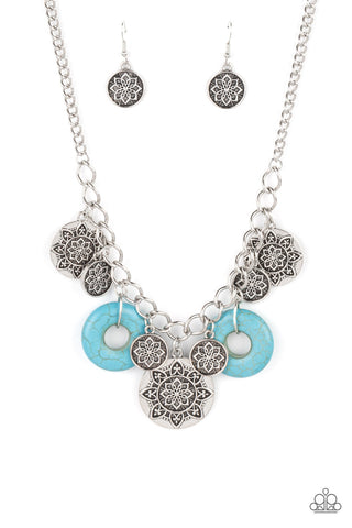 Western Zen - Blue Paparazzi Necklace (#4811)