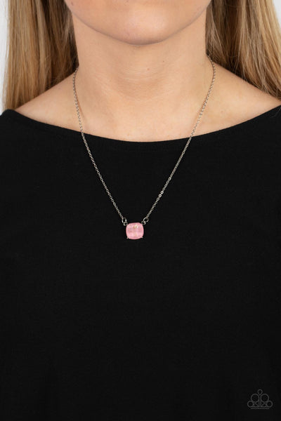 Coral Coasts - Pink Paparazzi Necklace (#4952)