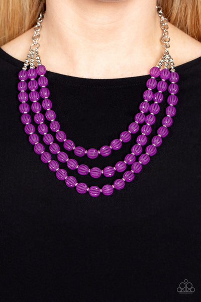 Summer Surprise - Purple Paparazzi Necklace (S026)