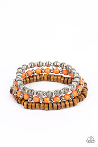 ESCAPADE Route - Orange Paparazzi Bracelet (#4724)