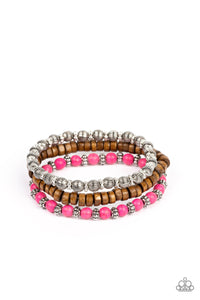 ESCAPADE Route - Pink Paparazzi Bracelet