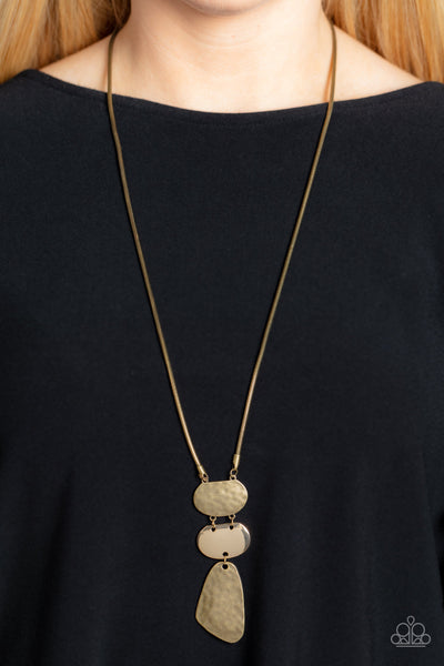 Riverside Respite - Brass Necklace (#3931)