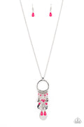 Totally Trolling - Pink Paparazzi Necklace (PZ-4909)