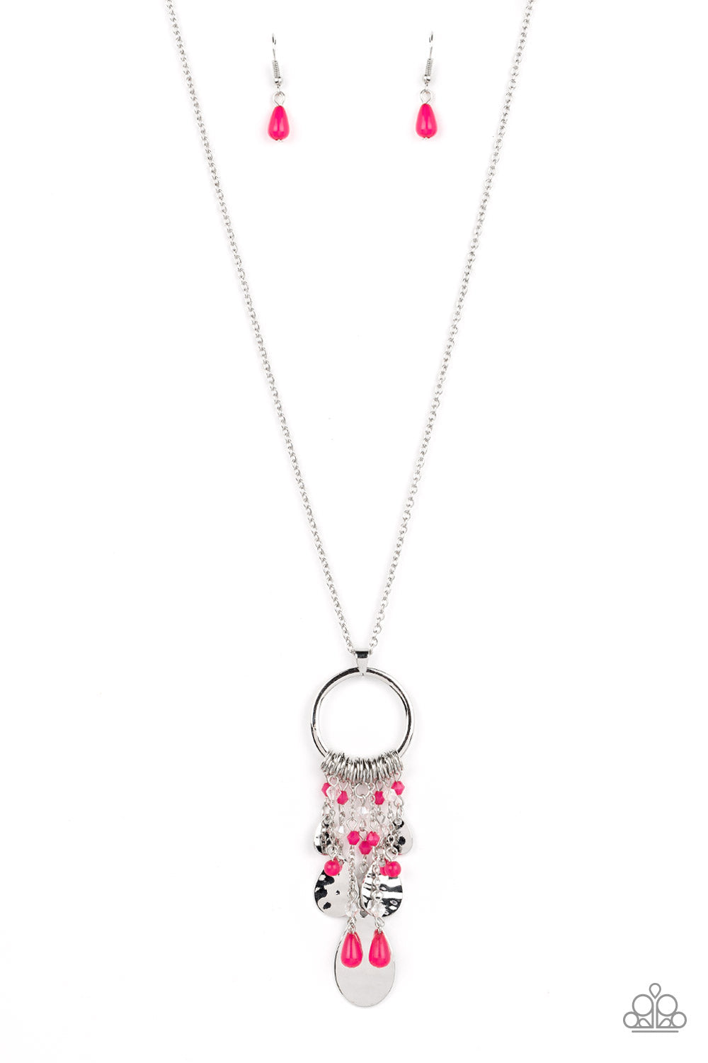 Totally Trolling - Pink Paparazzi Necklace (PZ-4909)