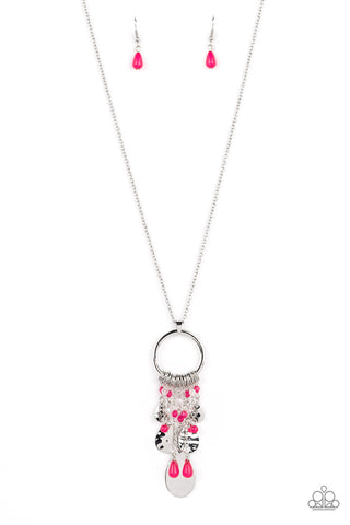 Totally Trolling - Pink Paparazzi Necklace (#4909)