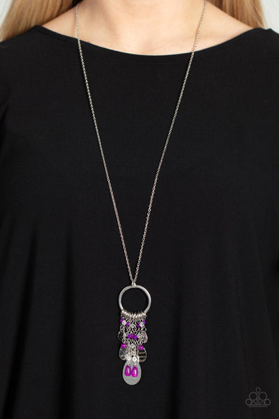 Totally Trolling - Purple Paparazzi Necklace (#1975)