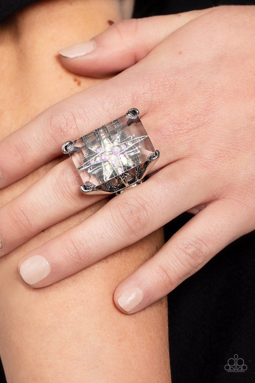 Starry Serenity - Multi Paparazzi Ring (T36)