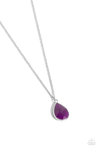 Sparkling Stones - Purple Paparazzi Necklace (#1980)