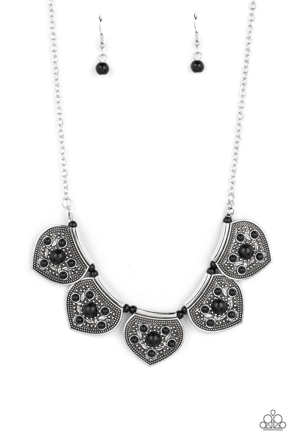 Badlands Basin - Black Paparazzi Necklace (PZ-2234)