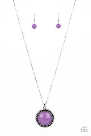 Sonoran Summer - Purple Paparazzi Necklace (#5294)