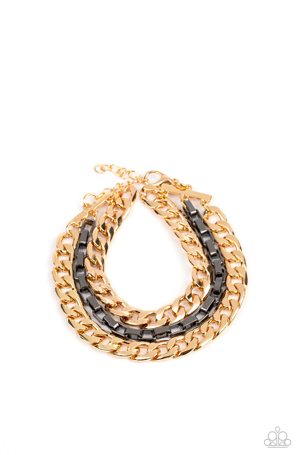 Heavy Duty - Multi Paparazzi Bracelet (PZ-4973)