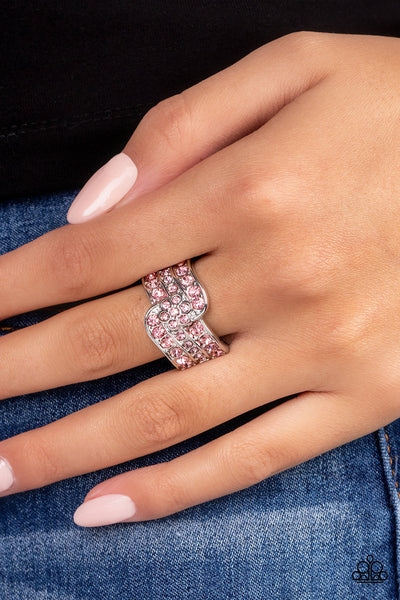 No Flowers Barred - Pink Paparazzi Ring (R418)